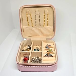 Travel Jewelry Box - Portable Mini Case for Travel